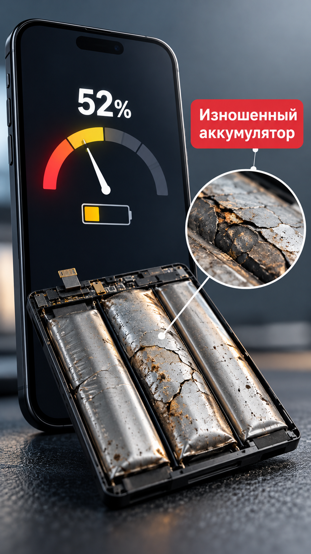 Старый аккумулятор
