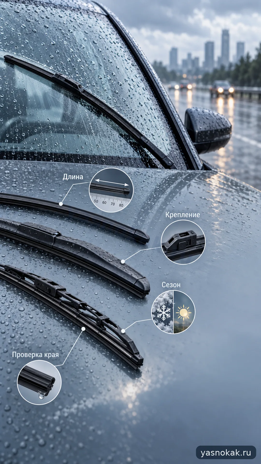 Схема: Как выбрать щётки стеклоочистителя Bosch для машины