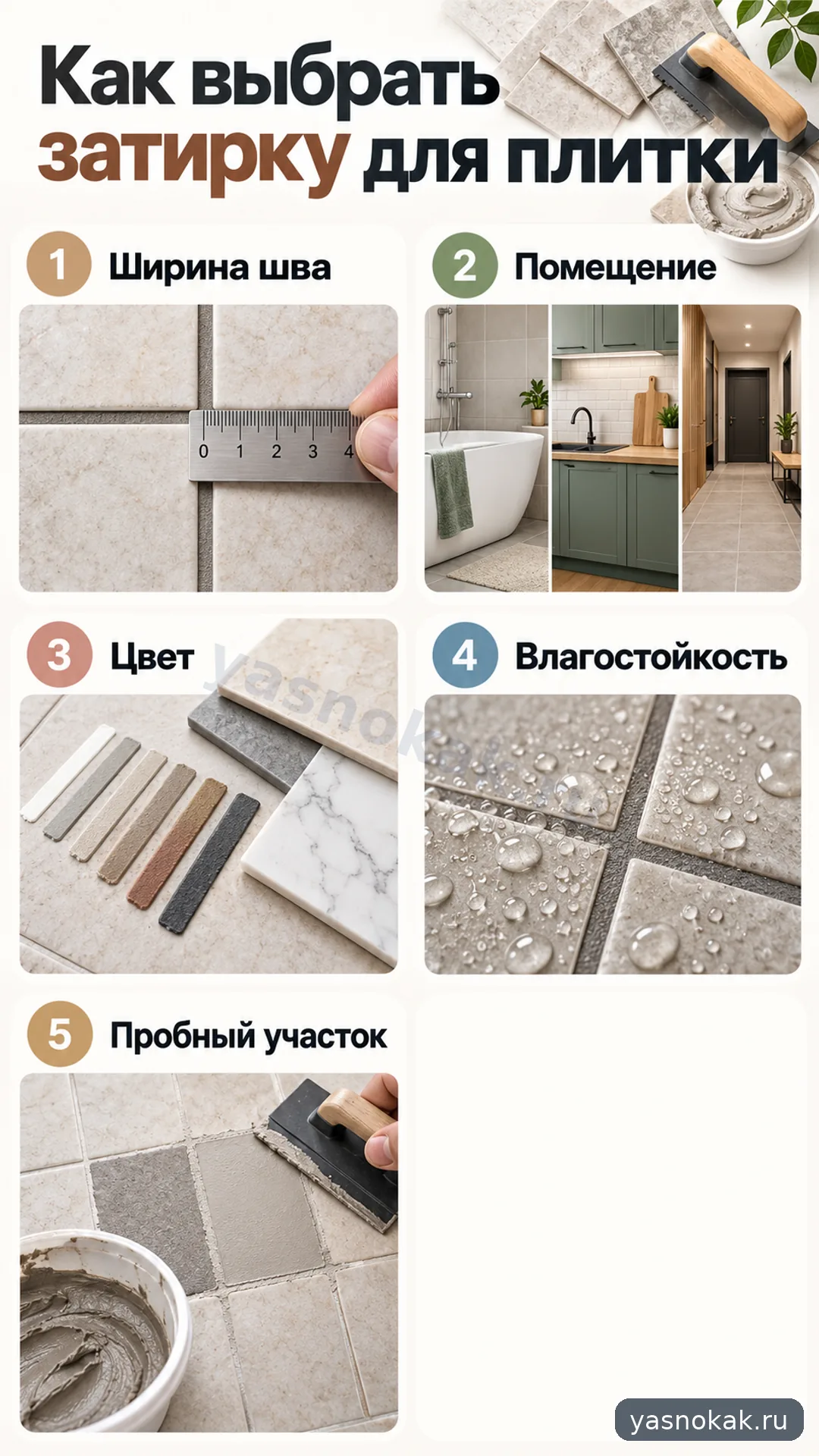 Схема: Как выбрать затирку Ceresit для плитки