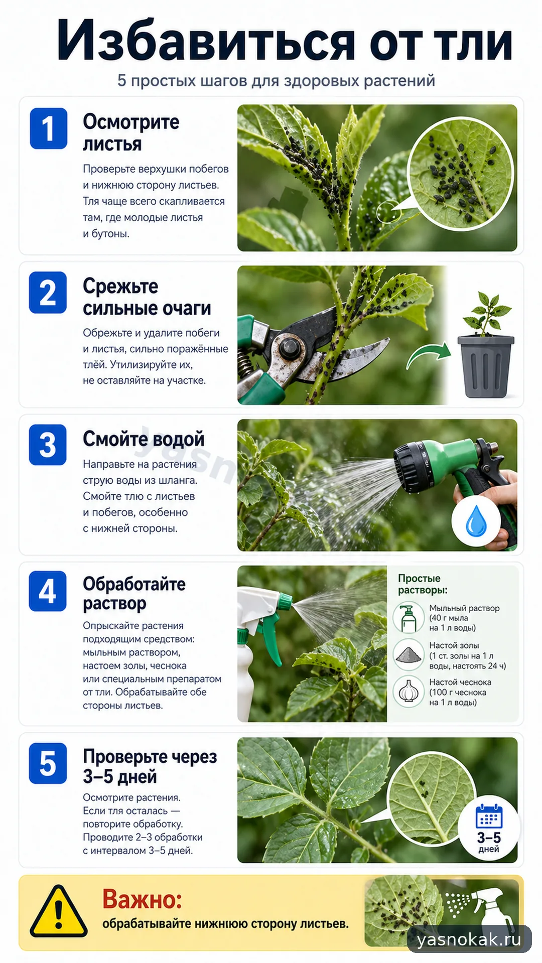 Схема: Как избавиться от тли
