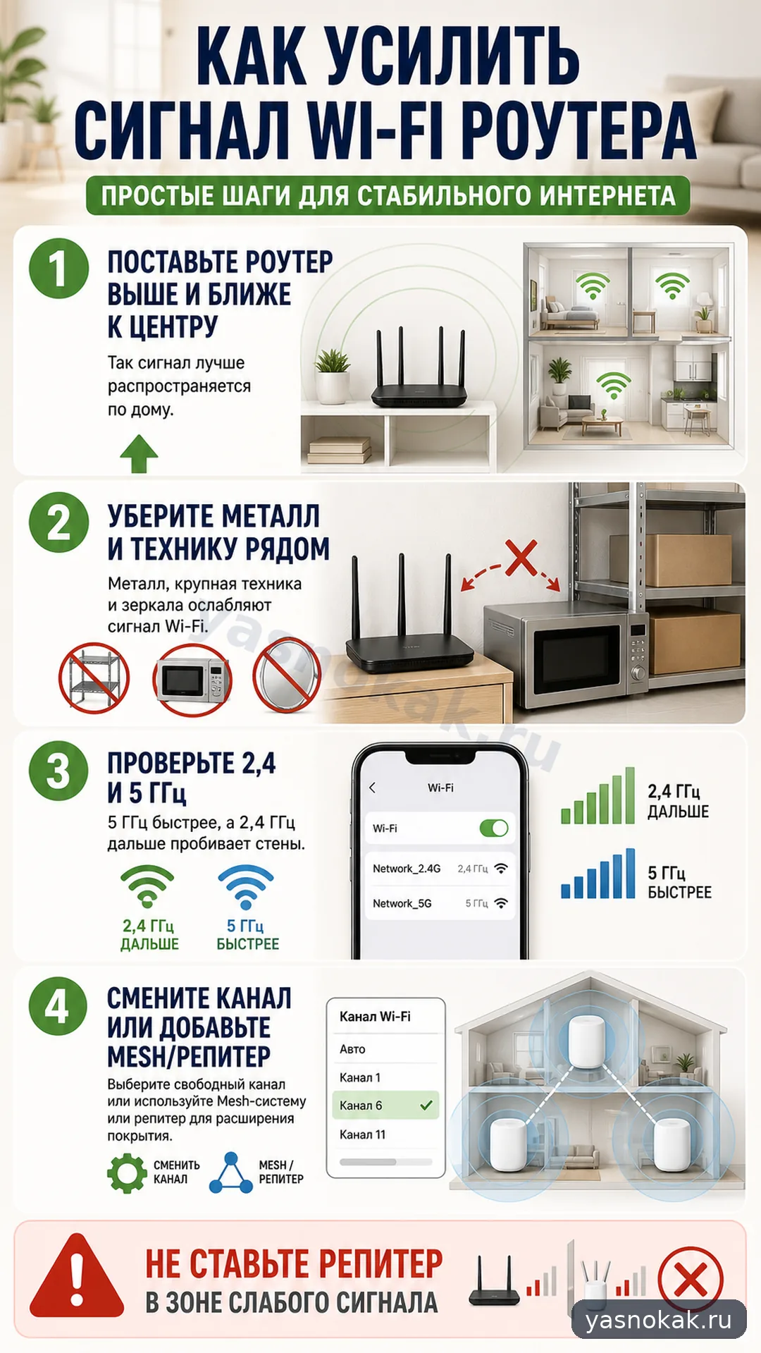 Схема: Как усилить сигнал Wi-Fi роутера